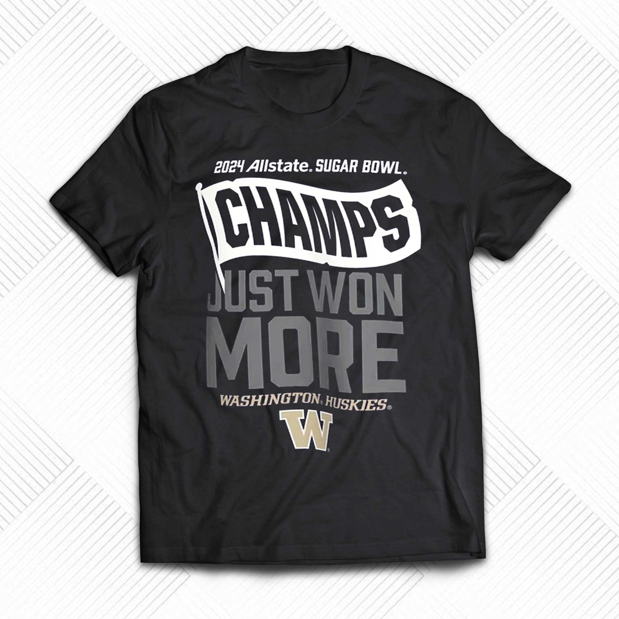 Washington Huskies College Football 2024 Sugar Bowl Champions Locker Room Shirt